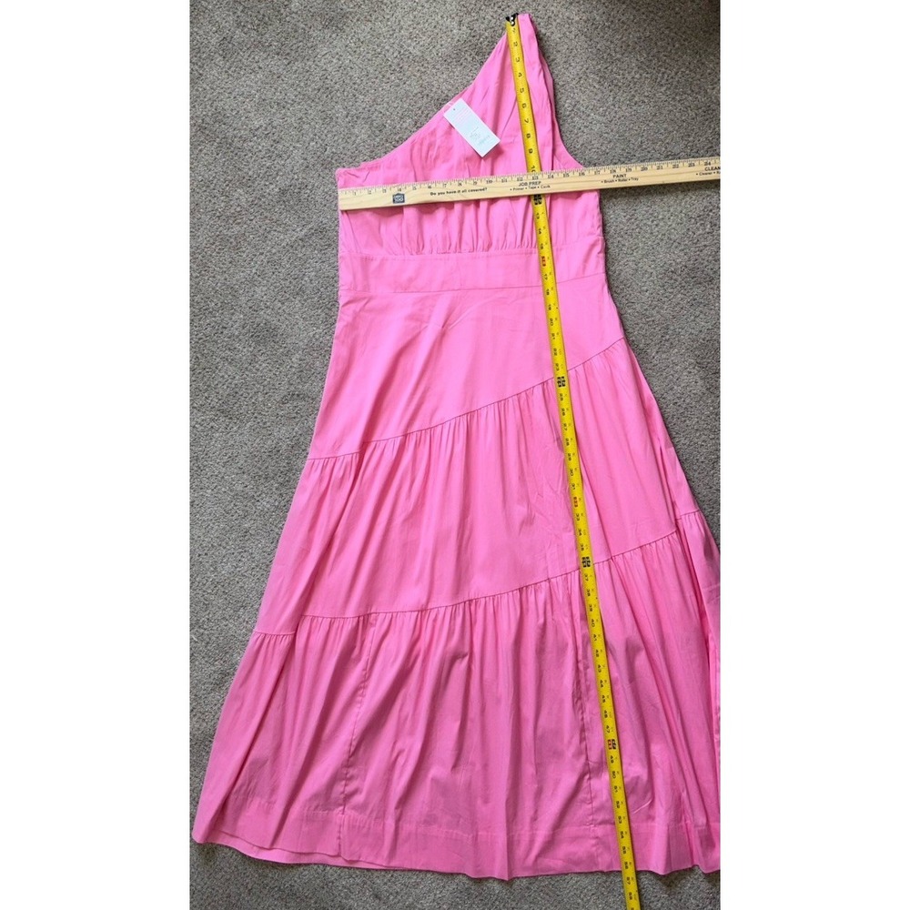 New Lilly Pulitzer Lucilyn One Shoulder Maxi Dress Tiered Confetti Pink 16 - Picture 3 of 9